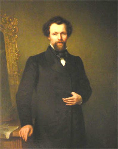 Portret van F.H. Hendriks door B.L. Hendriks, 1862 (collectie Museum Veluwezoom Doorwerth)