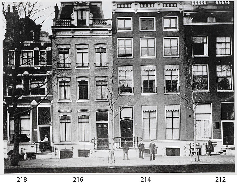 Herengracht 214, enige jaren voor de afbraak.