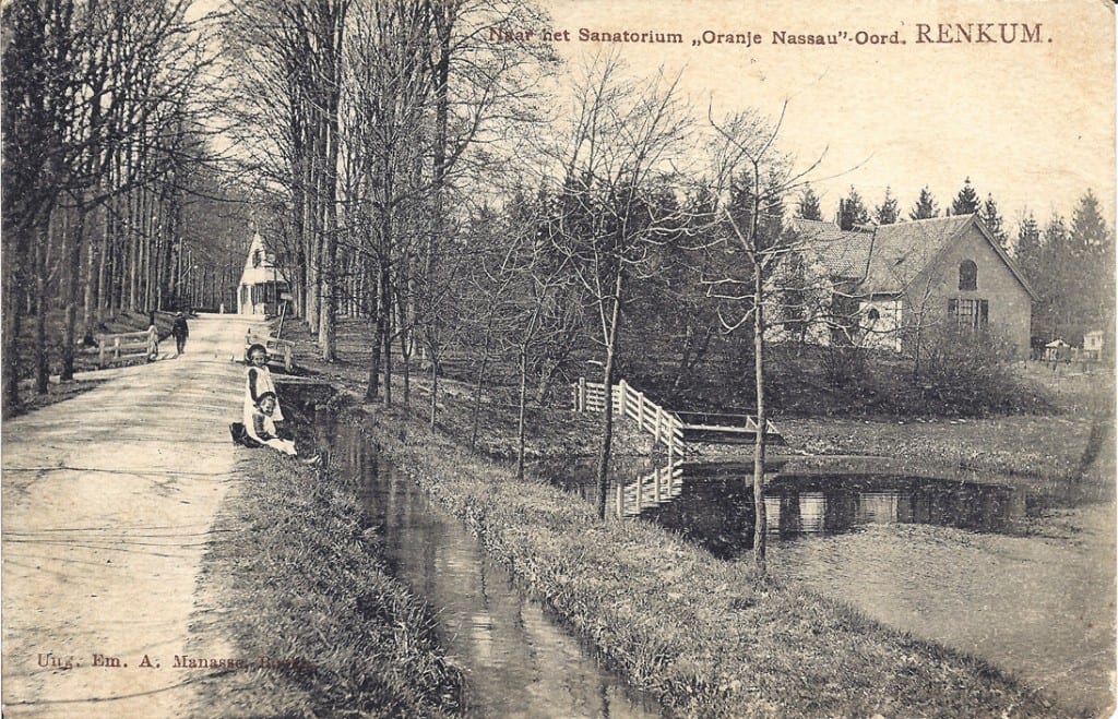 Links en rechts van de Grunsfoortse Dijk bevonden zich waterpartijen die door het sprengenrijke gebied werden gevoed.