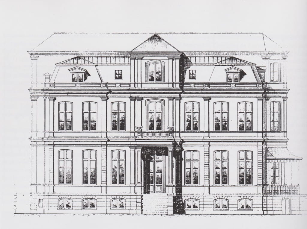 Het door Eberson ontworpen huis "Cortenbergh" dat Van Rechteren kocht van Reinhard Crommelin die het had laten bouwen.